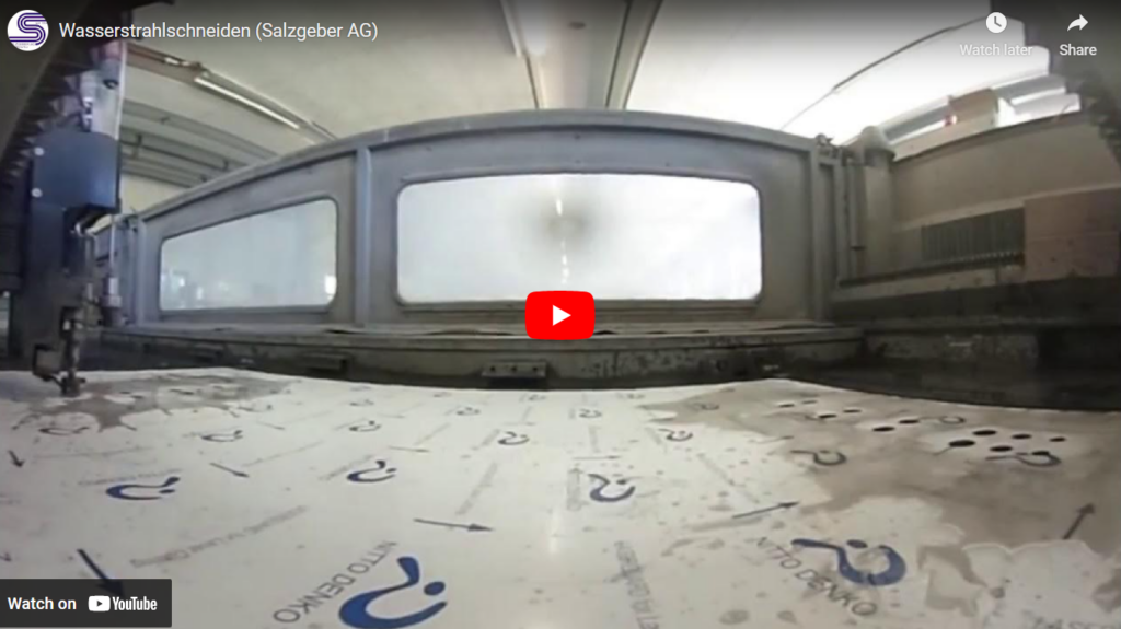 Salzgeber AG Winterthur | Taglio a getto d’acqua / Tagli a getto d’acqua